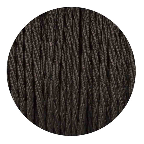 1M/5M/10M Black 2 Core Twisted Electric Fabric Cable~1769