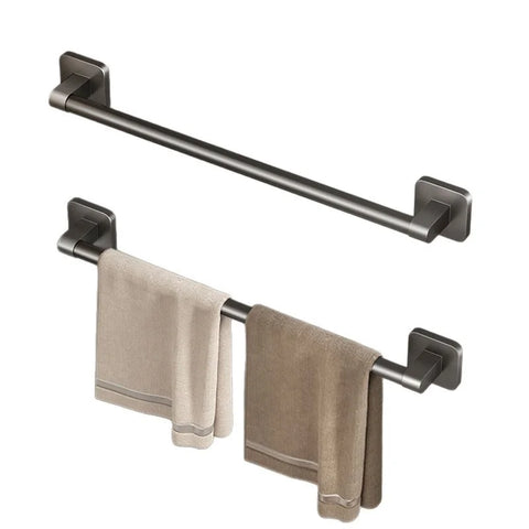 No-Drill Wall-Mounted Multifunctional Towel Rack for Bathroom Toilet with Slipper Storage and Towel Bar