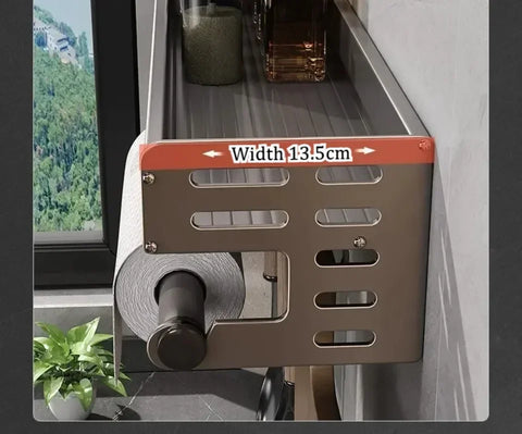 Wall Mounted Kitchen Storage Rack Multifunctional Waterproof Knife Holder Seasoning Simple Storage Rack Seasoning Storage Rack
