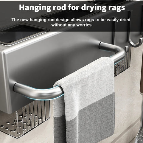 Kitchen Shelves Household Organizer Wall Mounted Rack Knife Holder Kitchen Storage Shelving Units Tableware Shelf