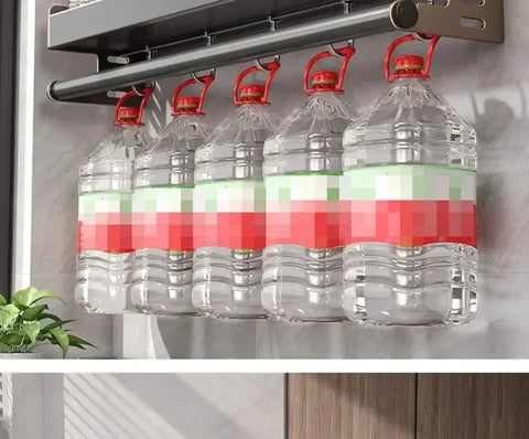 Wall Mounted Kitchen Storage Rack Multifunctional Waterproof Knife Holder Seasoning Simple Storage Rack Seasoning Storage Rack