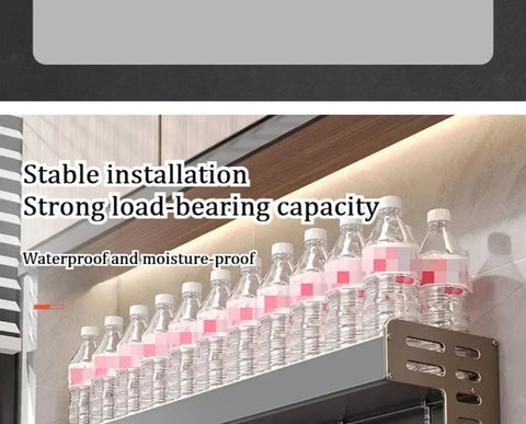 Wall Mounted Kitchen Storage Rack Multifunctional Waterproof Knife Holder Seasoning Simple Storage Rack Seasoning Storage Rack
