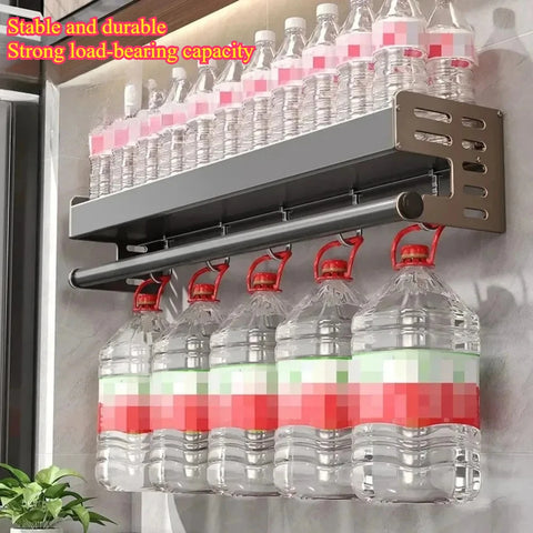 Wall Mounted Kitchen Storage Rack Multifunctional Waterproof Knife Holder Seasoning Simple Storage Rack Seasoning Storage Rack