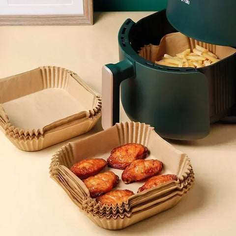 50/300PCS Air Fryer Disposable Paper Liner Non Stick Special Round Size Baking Papers for Cooking/Steaming Kitchen Accessories