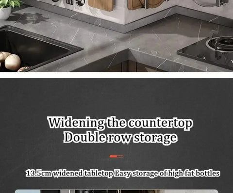 Wall Mounted Kitchen Storage Rack Multifunctional Waterproof Knife Holder Seasoning Simple Storage Rack Seasoning Storage Rack