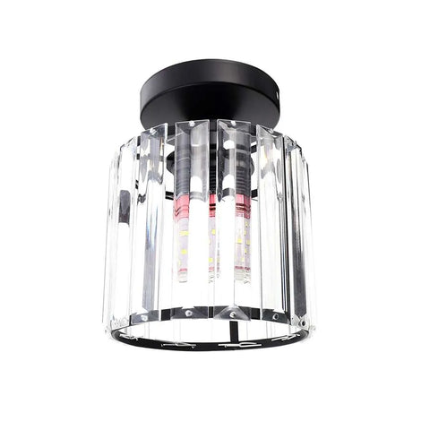 Crystal Semi Flush E27 Ceiling Light Fixture Round Fitting Chandelier Lamp~4505